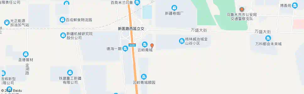 乌鲁木齐云岭青城_公交站地图_乌鲁木齐公交_妙搜公交查询2025