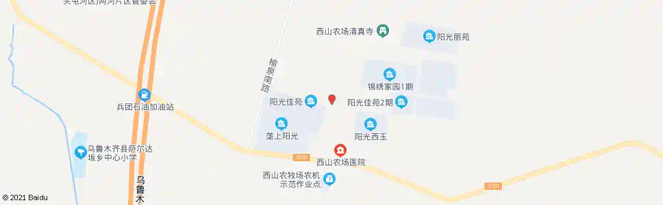 乌鲁木齐西山农场_公交站地图_乌鲁木齐公交_妙搜公交查询2025