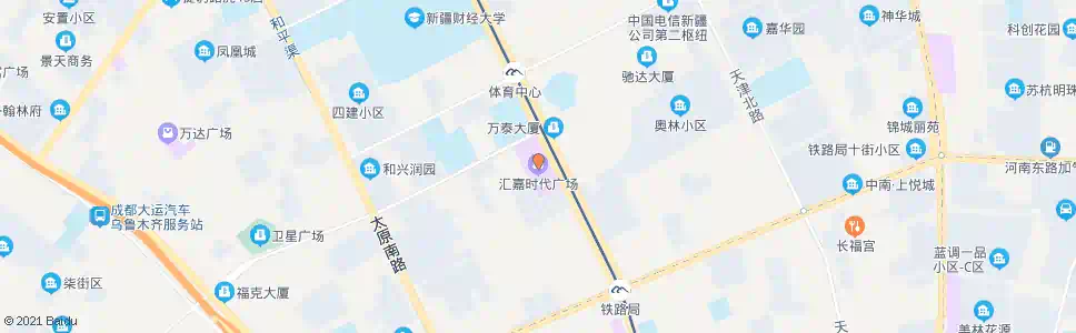 乌鲁木齐新市区汇嘉时代广场_公交站地图_乌鲁木齐公交_妙搜公交查询2025