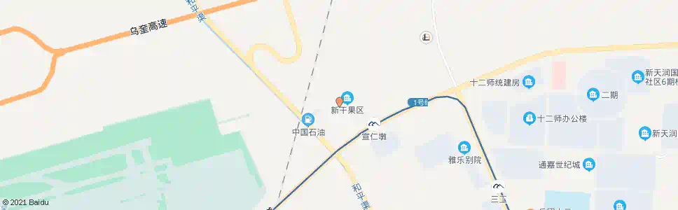 乌鲁木齐新联农贸市场_公交站地图_乌鲁木齐公交_妙搜公交查询2025