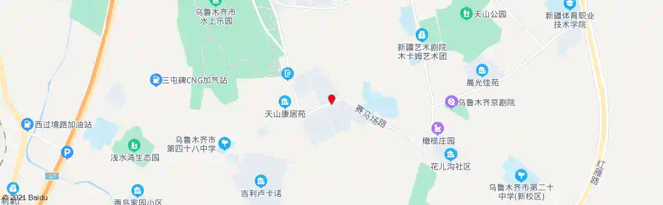 乌鲁木齐康居苑二期_公交站地图_乌鲁木齐公交_妙搜公交查询2025