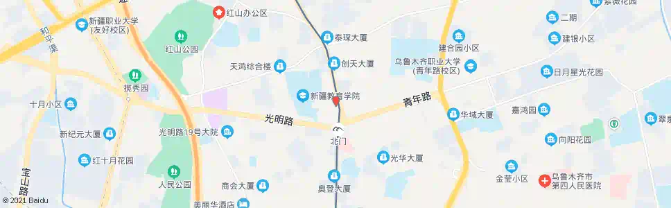 乌鲁木齐北门药材公司_公交站地图_乌鲁木齐公交_妙搜公交查询2025