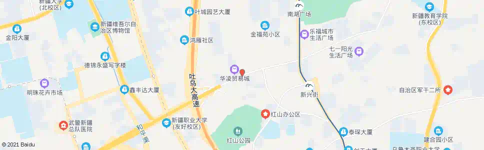 乌鲁木齐华凌市场_公交站地图_乌鲁木齐公交_妙搜公交查询2025