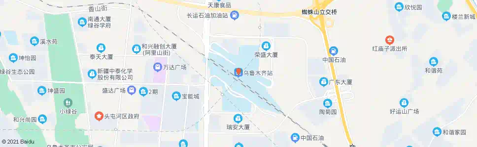 乌鲁木齐小区(六道湾)_公交站地图_乌鲁木齐公交_妙搜公交查询2025