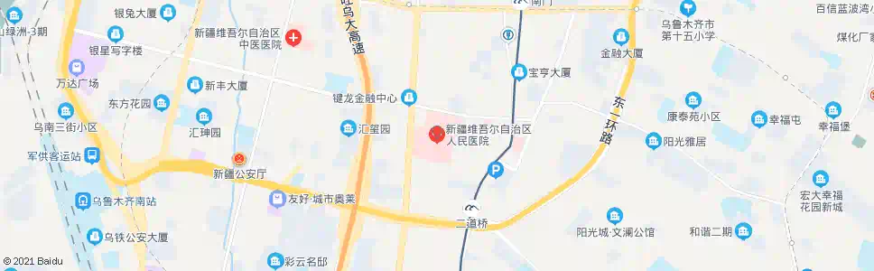 乌鲁木齐县医院_公交站地图_乌鲁木齐公交_妙搜公交查询2025