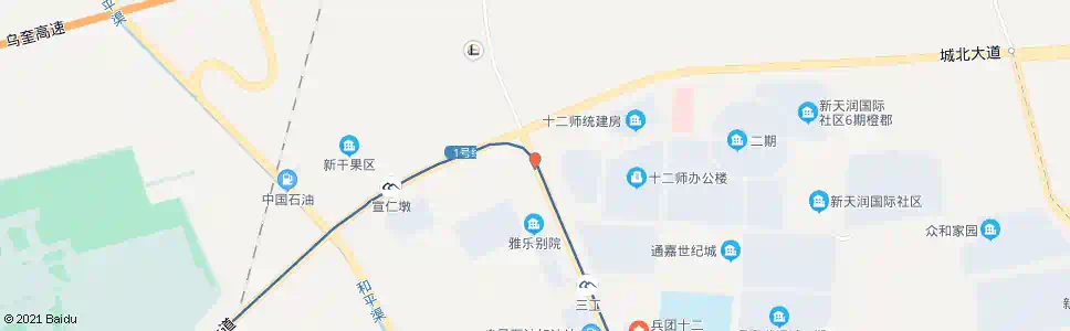 乌鲁木齐7324工厂_公交站地图_乌鲁木齐公交_妙搜公交查询2025