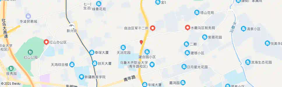 乌鲁木齐建工医院_公交站地图_乌鲁木齐公交_妙搜公交查询2025