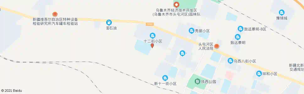 乌鲁木齐十二街_公交站地图_乌鲁木齐公交_妙搜公交查询2025