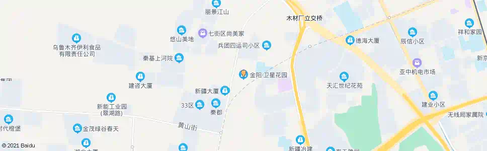 乌鲁木齐金阳卫星花园_公交站地图_乌鲁木齐公交_妙搜公交查询2025