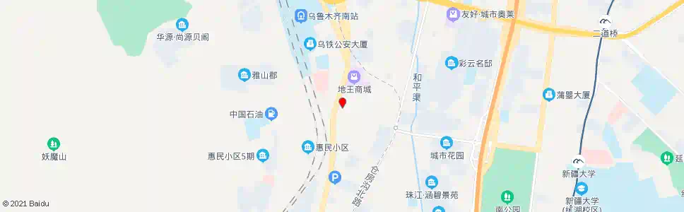 乌鲁木齐地王国际商城_公交站地图_乌鲁木齐公交_妙搜公交查询2025