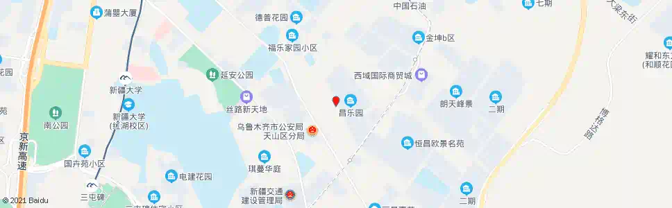 乌鲁木齐昌乐园_公交站地图_乌鲁木齐公交_妙搜公交查询2025