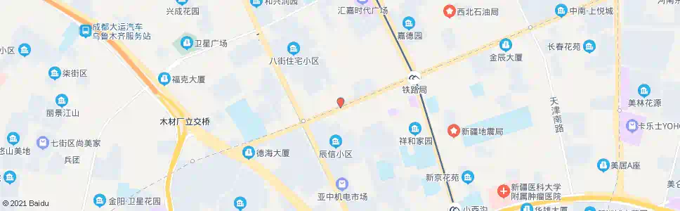 乌鲁木齐区一建_公交站地图_乌鲁木齐公交_妙搜公交查询2025