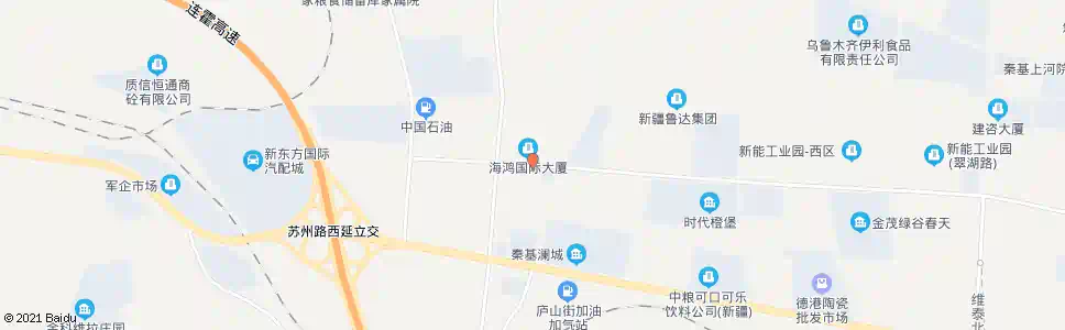乌鲁木齐海鸿国际_公交站地图_乌鲁木齐公交_妙搜公交查询2025