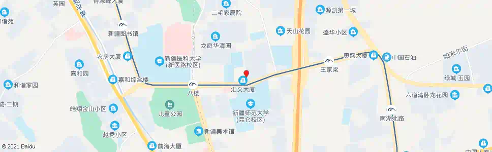 乌鲁木齐师大附中_公交站地图_乌鲁木齐公交_妙搜公交查询2025