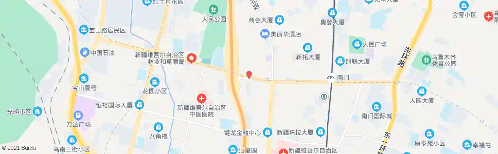 乌鲁木齐人民路立交桥_公交站地图_乌鲁木齐公交_妙搜公交查询2025