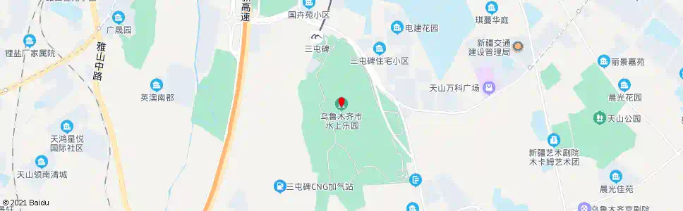 乌鲁木齐水上乐园_公交站地图_乌鲁木齐公交_妙搜公交查询2025