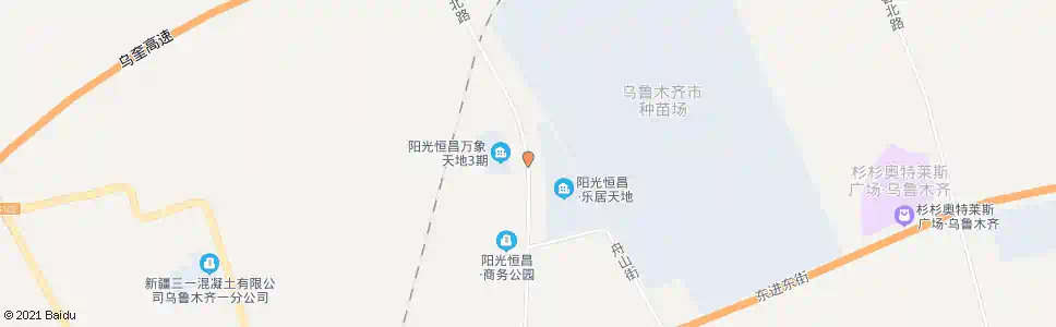 乌鲁木齐阳光恒昌正门_公交站地图_乌鲁木齐公交_妙搜公交查询2025