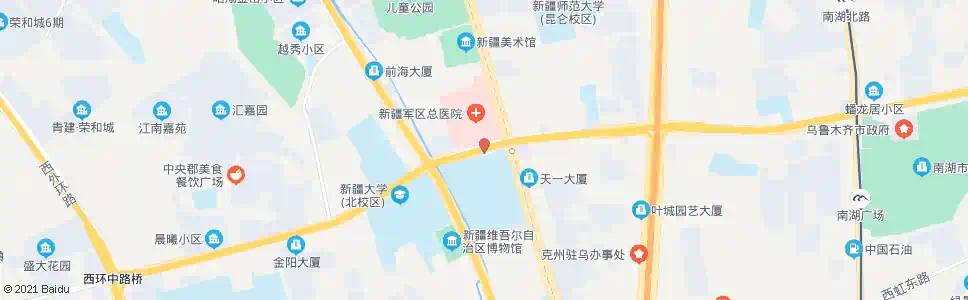 乌鲁木齐军区总院_公交站地图_乌鲁木齐公交_妙搜公交查询2025