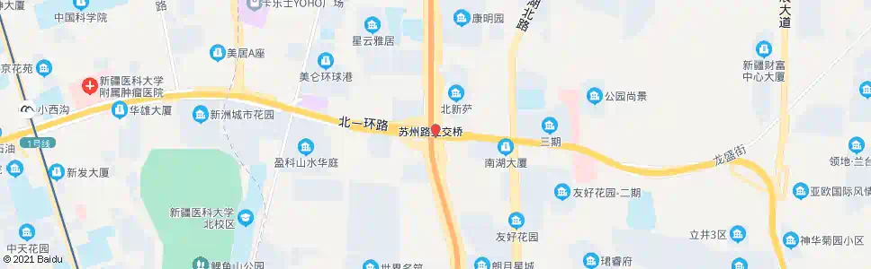 乌鲁木齐苏州路立交桥_公交站地图_乌鲁木齐公交_妙搜公交查询2025