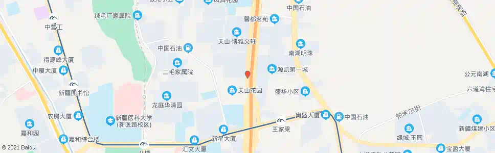 乌鲁木齐天山花园_公交站地图_乌鲁木齐公交_妙搜公交查询2025