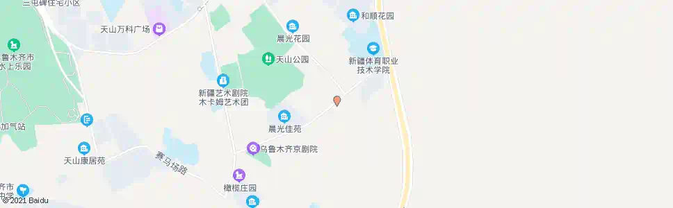 乌鲁木齐训练基地_公交站地图_乌鲁木齐公交_妙搜公交查询2025