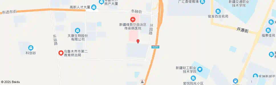 乌鲁木齐自治区六医院_公交站地图_乌鲁木齐公交_妙搜公交查询2025