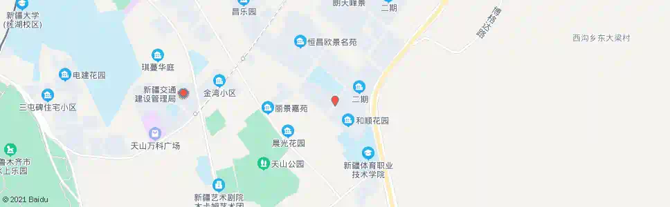 乌鲁木齐和顺花苑_公交站地图_乌鲁木齐公交_妙搜公交查询2025