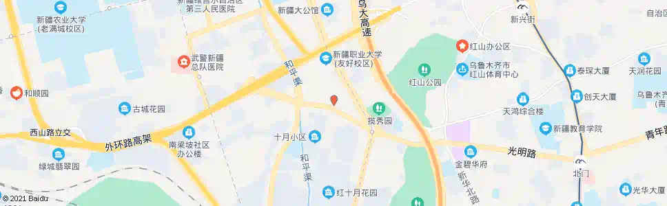 乌鲁木齐红山市场_公交站地图_乌鲁木齐公交_妙搜公交查询2025
