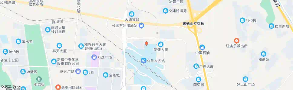 乌鲁木齐大白山停车场_公交站地图_乌鲁木齐公交_妙搜公交查询2025