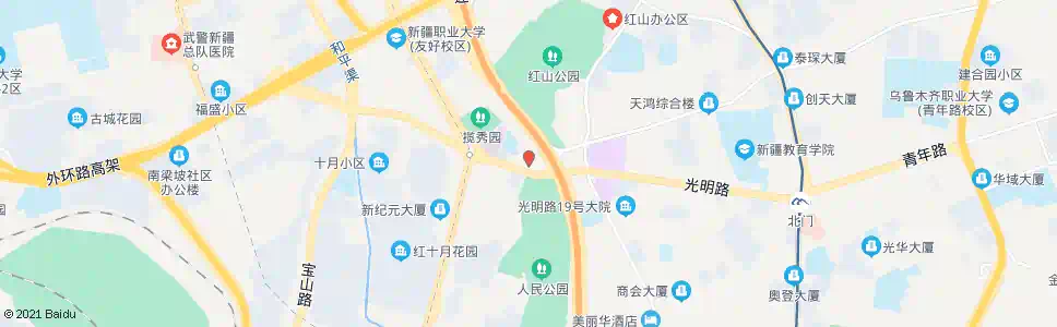 乌鲁木齐红山游泳馆_公交站地图_乌鲁木齐公交_妙搜公交查询2025