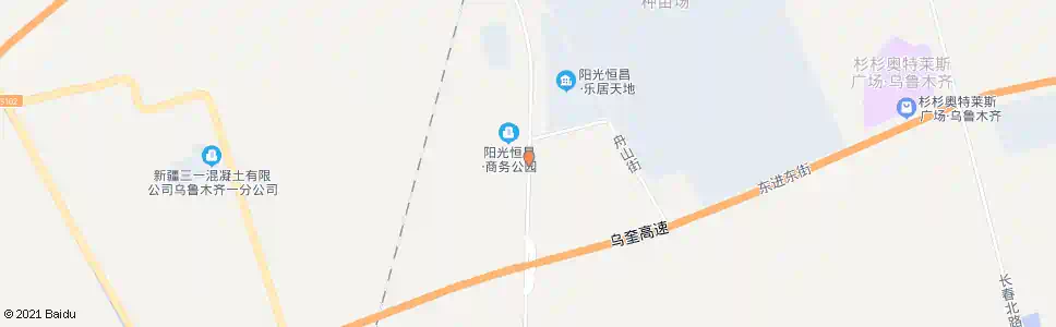 乌鲁木齐阳光恒昌侧门_公交站地图_乌鲁木齐公交_妙搜公交查询2025