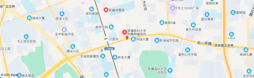 乌鲁木齐肿瘤医院_公交站地图_乌鲁木齐公交_妙搜公交查询2025