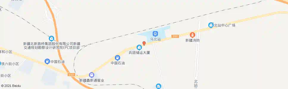 乌鲁木齐北站社区_公交站地图_乌鲁木齐公交_妙搜公交查询2025