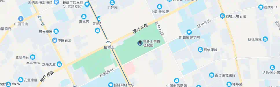 乌鲁木齐植物园_公交站地图_乌鲁木齐公交_妙搜公交查询2025