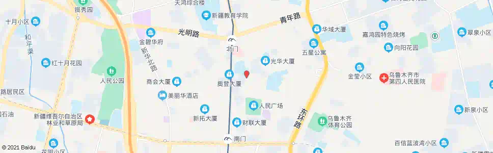 乌鲁木齐北门(健康路)_公交站地图_乌鲁木齐公交_妙搜公交查询2025