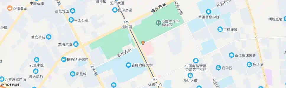 乌鲁木齐空军医院后门_公交站地图_乌鲁木齐公交_妙搜公交查询2025