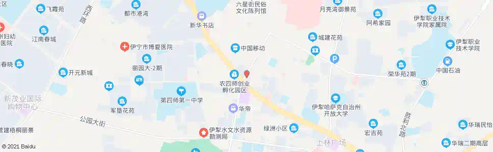 伊犁花城商场_公交站地图_伊犁公交_妙搜公交查询2025
