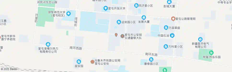 伊犁奎屯报社_公交站地图_伊犁公交_妙搜公交查询2025