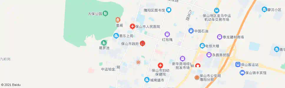 保山中保人寿_公交站地图_保山公交_妙搜公交查询2025
