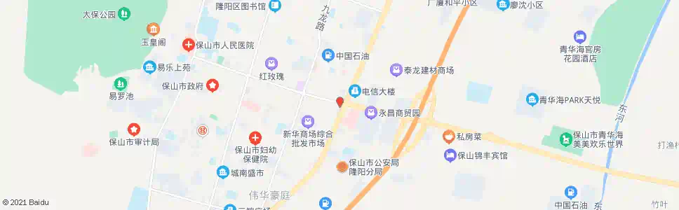 保山工商银行_公交站地图_保山公交_妙搜公交查询2025