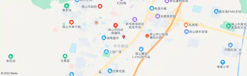 保山明和酒店_公交站地图_保山公交_妙搜公交查询2025
