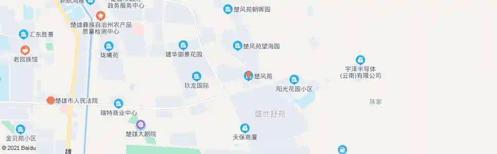 楚雄楚风苑_公交站地图_楚雄公交_妙搜公交查询2025