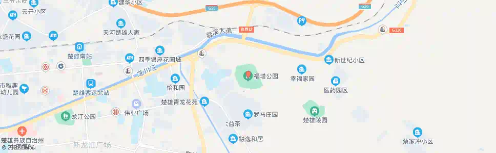 楚雄福塔公园_公交站地图_楚雄公交_妙搜公交查询2025