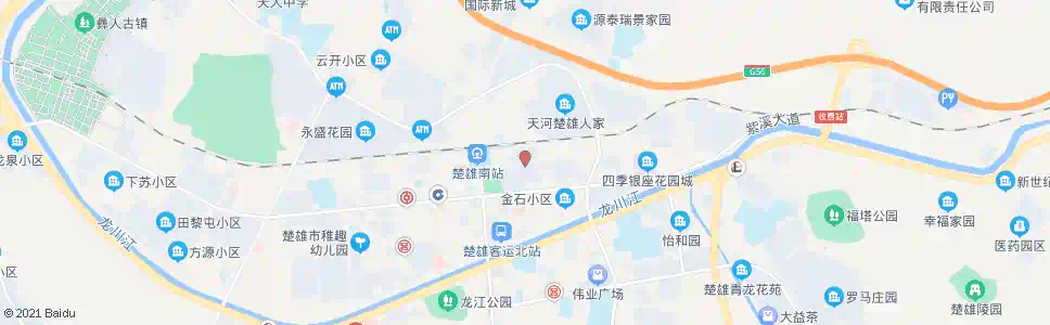 楚雄刘家小区_公交站地图_楚雄公交_妙搜公交查询2025