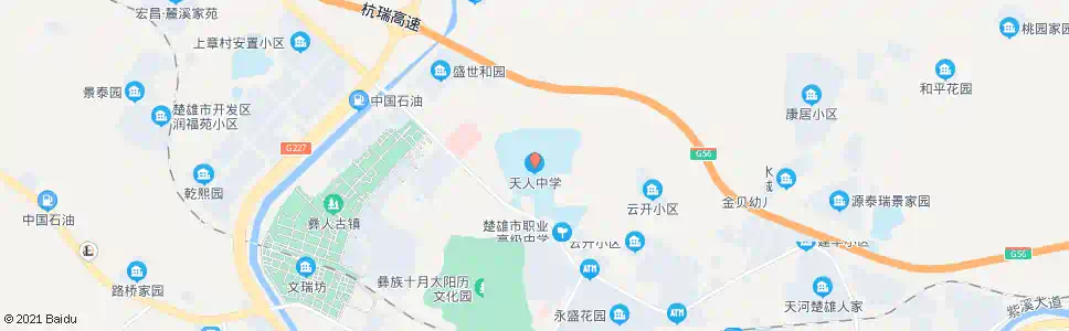 楚雄天人中学_公交站地图_楚雄公交_妙搜公交查询2025
