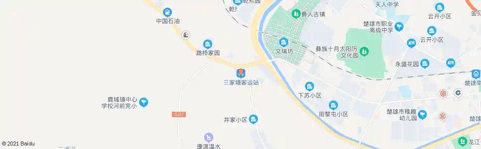 楚雄三家塘_公交站地图_楚雄公交_妙搜公交查询2025