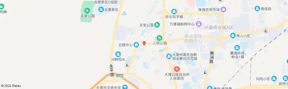大理西大街口_公交站地图_大理公交_妙搜公交查询2025