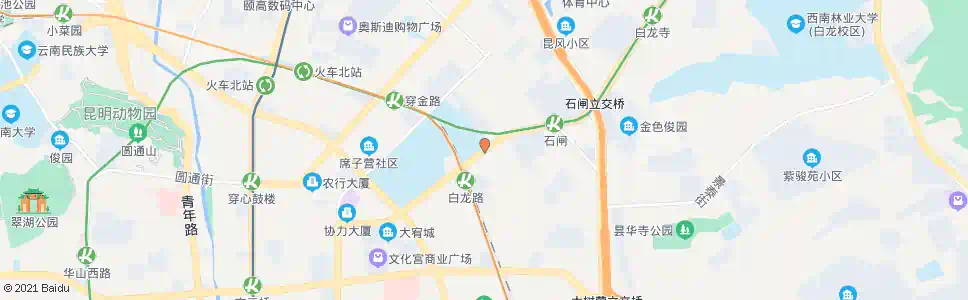 昆明新迎路口白龙路_公交站地图_昆明公交_妙搜公交查询2025