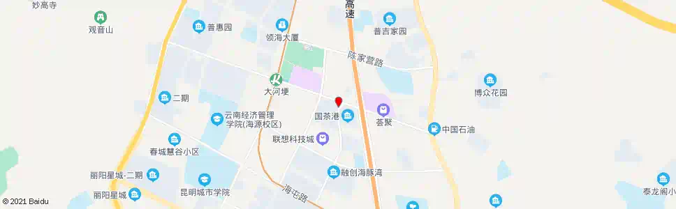 昆明科普路口王筇路_公交站地图_昆明公交_妙搜公交查询2025