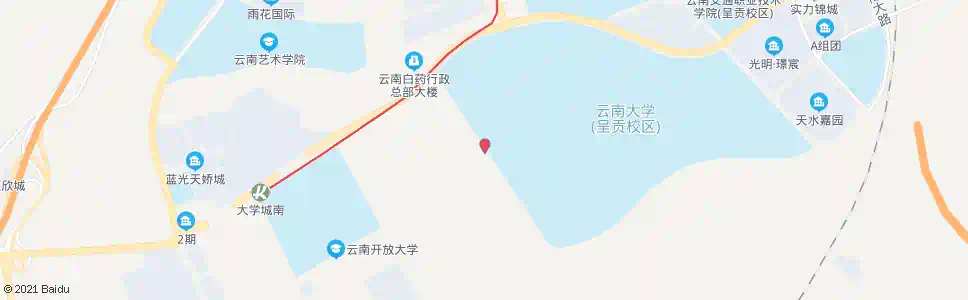 昆明西校区大门_公交站地图_昆明公交_妙搜公交查询2025